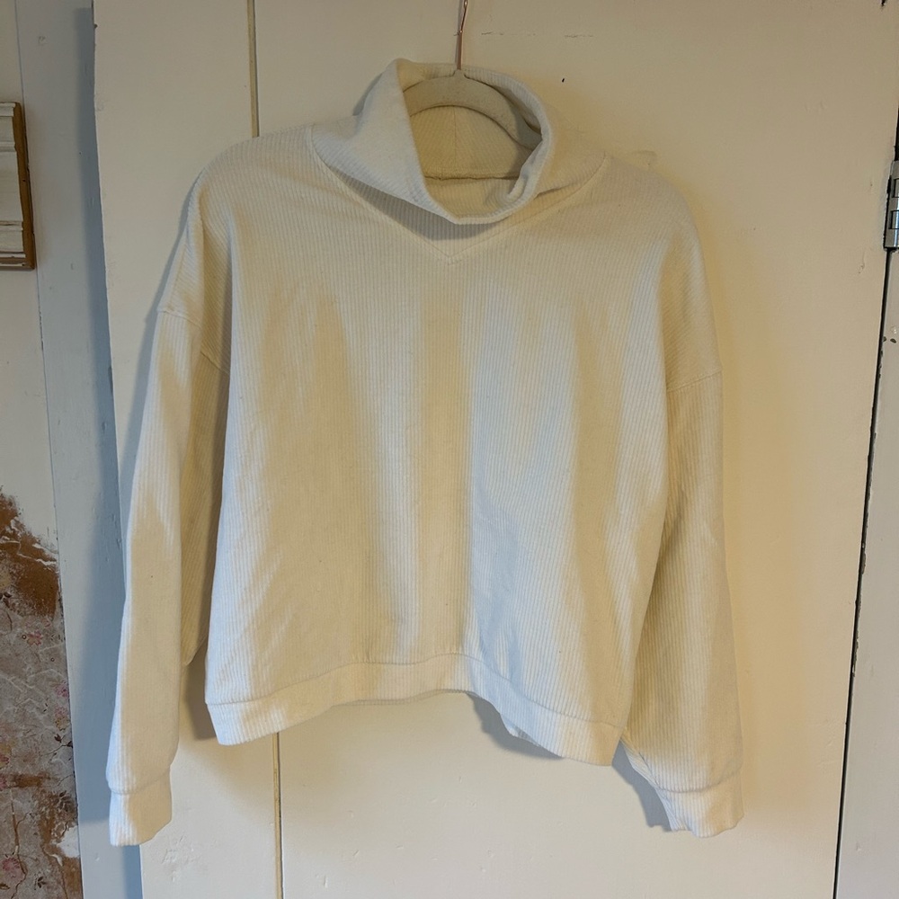 winter white madewell sweater